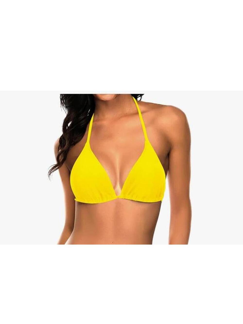 Yellow Triangle Bikini Top NWT